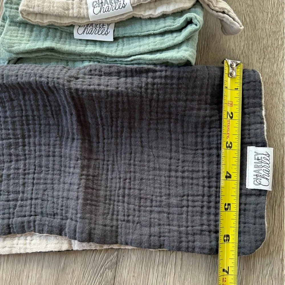 4 Charley Charles Gauze Pacifier Holder Blanket - 12 X 12